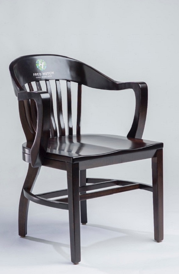 Black captains chair, an art deco office chair