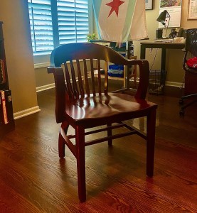 Brown university captains chair in an office with brown wooden floor is also popular ivy league chair