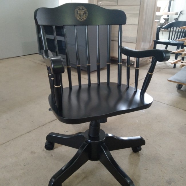 Black Traditional Swivel Desk Chair for Univ of Southern California