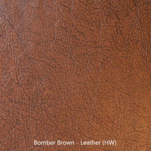 Leather Sample - Bomber Brown - orange-brown
