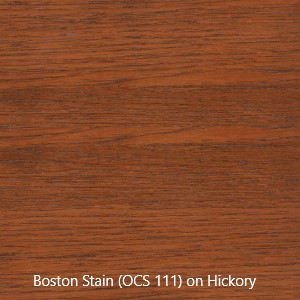 Stain Sample - Boston Stain (OCS11) on Hickory Wood