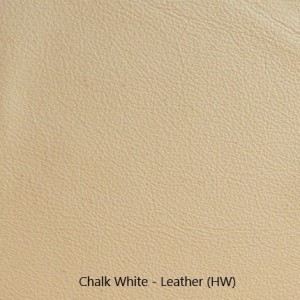 Leather Sample - Chalk White - light grey