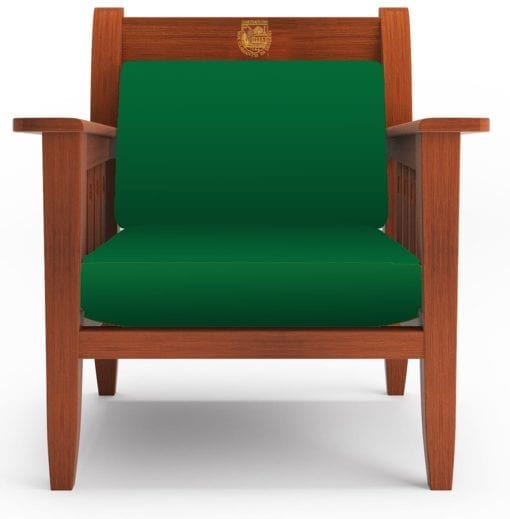 Dartmouth Mission Chair with green fabric