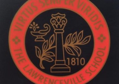 Black Lawrenceville School Chair with Seal