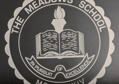 black Meadows School chair with Silver Seal