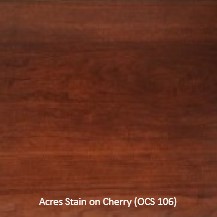 Stain Sample - Acres Stain (OCS 106) on Cherry Wood