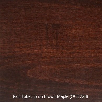 Rich Tobacco on Brown Maple