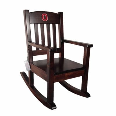 Ohio State childrens rocking chair right sideview