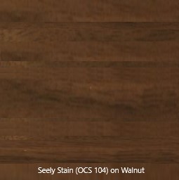 Stain sample - Seely Stain (OCS104) on Walnut